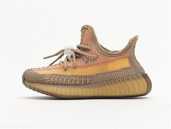 Youth Running Weapon Yeezy 350 V2 Brown Shoes 019